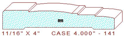 Door/Window Casing 4" - 141 Door/Window Casing 4" - 141