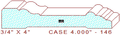 Door/Window Casing 4" - 146 Door/Window Casing 4" - 146
