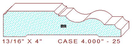 Door/Window Casing 4" - 25 Door/Window Casing 4" - 25