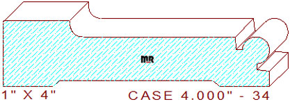 Door/Window Casing 4" - 34 Door/Window Casing 4" - 34