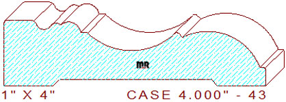 Door/Window Casing 4" - 43 Door/Window Casing 4" - 43