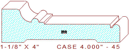 Door/Window Casing 4" - 45 Door/Window Casing 4" - 45