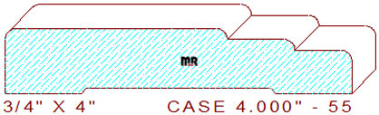 Door/Window Casing 4" - 55 Door/Window Casing 4" - 55