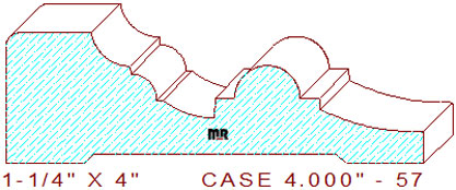 Door/Window Casing 4" - 57 Door/Window Casing 4" - 57