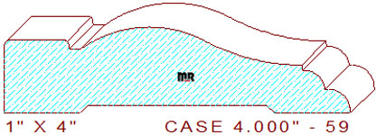 Door/Window Casing 4" - 59 Door/Window Casing 4" - 59