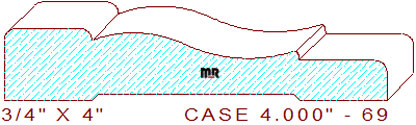 Door/Window Casing 4" - 69 Door/Window Casing 4" - 69