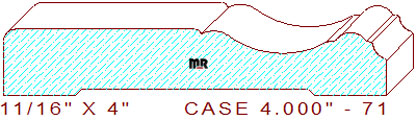Door/Window Casing 4" - 71 Door/Window Casing 4" - 71