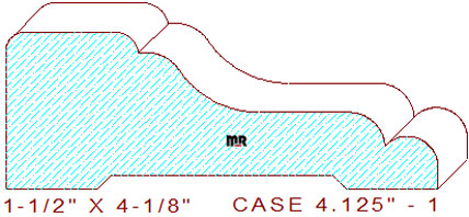 Door/Window Casing 4-1/8" - 1 Door/Window Casing 4-1/8" - 1