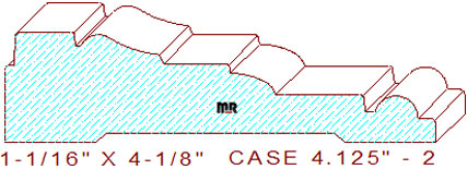 Door/Window Casing 4-1/8" - 2 Door/Window Casing 4-1/8" - 2
