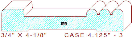 Door/Window Casing 4-1/8" - 3 Door/Window Casing 4-1/8" - 3