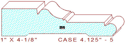 Door/Window Casing 4-1/8" - 5 Door/Window Casing 4-1/8" - 5