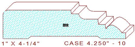 Door/Window Casing 4-1/4" - 10 Door/Window Casing 4-1/4" - 10