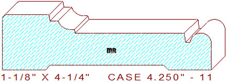 Door/Window Casing 4-1/4" - 11 Door/Window Casing 4-1/4" - 11