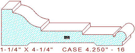 Door/Window Casing 4-1/4" - 16 Door/Window Casing 4-1/4" - 16