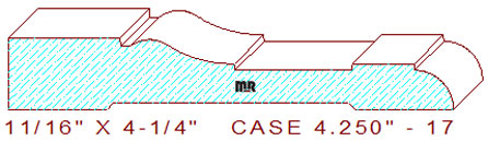 Door/Window Casing 4-1/4" - 17 Door/Window Casing 4-1/4" - 17