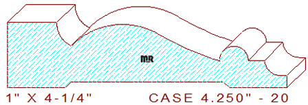 Door/Window Casing 4-1/4" - 20 Door/Window Casing 4-1/4" - 20
