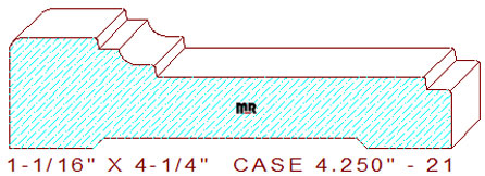 Door/Window Casing 4-1/4" - 21 Door/Window Casing 4-1/4" - 21