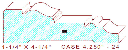 Door/Window Casing 4-1/4" - 24 Door/Window Casing 4-1/4" - 24