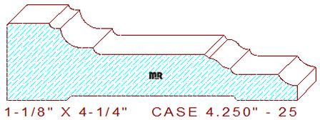 Door/Window Casing 4-1/4" - 25 Door/Window Casing 4-1/4" - 25