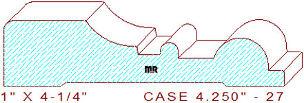 Door/Window Casing 4-1/4" - 27 Door/Window Casing 4-1/4" - 27