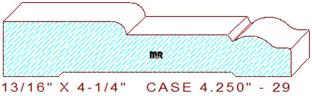 Door/Window Casing 4-1/4" - 29 Door/Window Casing 4-1/4" - 29