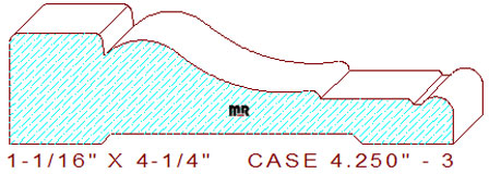 Door/Window Casing 4-1/4" - 3 Door/Window Casing 4-1/4" - 3