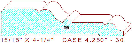 Door/Window Casing 4-1/4" - 30 Door/Window Casing 4-1/4" - 30
