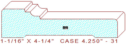 Door/Window Casing 4-1/4" - 31 Door/Window Casing 4-1/4" - 31