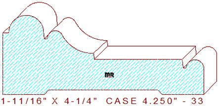 Door/Window Casing 4-1/4" - 33 Door/Window Casing 4-1/4" - 33