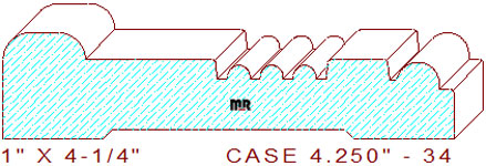 Door/Window Casing 4-1/4" - 34 Door/Window Casing 4-1/4" - 34