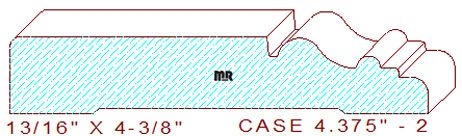Door/Window Casing 4-3/8" - 2 Door/Window Casing 4-3/8" - 2