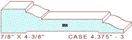Door/Window Casing 4-3/8" - 3 Door/Window Casing 4-3/8" - 3