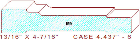 Door/Window Casing 4-7/16" - 6 Door/Window Casing 4-7/16" - 6