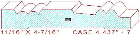 Door/Window Casing 4-7/16" - 7 Door/Window Casing 4-7/16" - 7