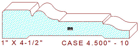 Door/Window Casing 4-1/2" - 10 Door/Window Casing 4-1/2" - 10