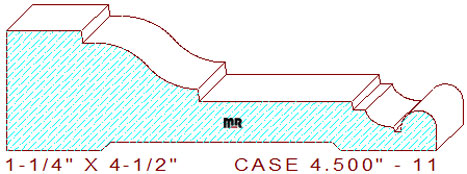 Door/Window Casing 4-1/2" - 11 Door/Window Casing 4-1/2" - 11