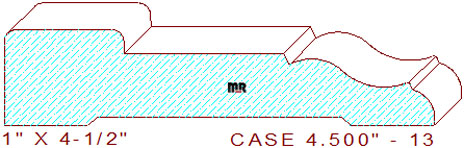 Door/Window Casing 4-1/2" - 13 Door/Window Casing 4-1/2" - 13