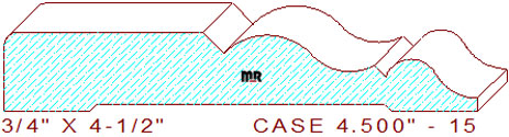 Door/Window Casing 4-1/2" - 15 Door/Window Casing 4-1/2" - 15