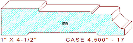 Door/Window Casing 4-1/2" - 17 Door/Window Casing 4-1/2" - 17