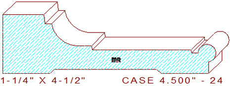 Door/Window Casing 4-1/2" - 24 Door/Window Casing 4-1/2" - 24