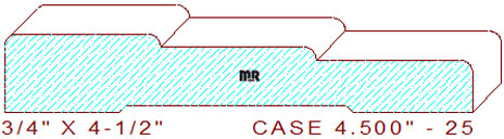Door/Window Casing 4-1/2" - 25 Door/Window Casing 4-1/2" - 25