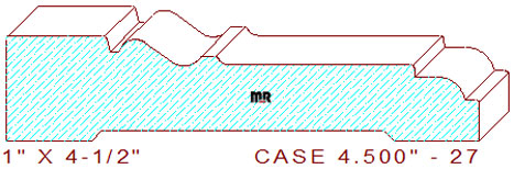 Door/Window Casing 4-1/2" - 27 Door/Window Casing 4-1/2" - 27