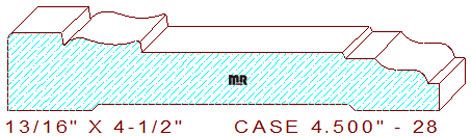 Door/Window Casing 4-1/2" - 28 Door/Window Casing 4-1/2" - 28