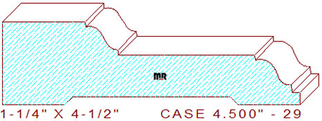 Door/Window Casing 4-1/2" - 29 Door/Window Casing 4-1/2" - 29