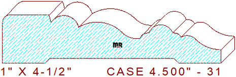 Door/Window Casing 4-1/2" - 31 Door/Window Casing 4-1/2" - 31