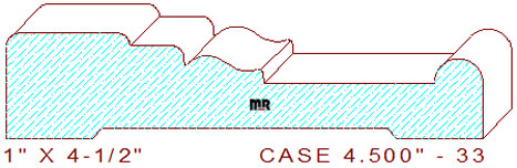 Door/Window Casing 4-1/2" - 33 Door/Window Casing 4-1/2" - 33