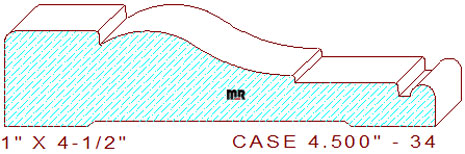 Door/Window Casing 4-1/2" - 34 Door/Window Casing 4-1/2" - 34