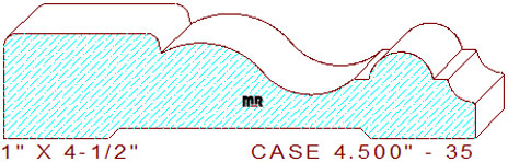 Door/Window Casing 4-1/2" - 35 Door/Window Casing 4-1/2" - 35