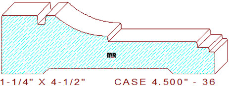 Door/Window Casing 4-1/2" - 36 Door/Window Casing 4-1/2" - 36