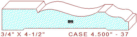 Door/Window Casing 4-1/2" - 37 Door/Window Casing 4-1/2" - 37